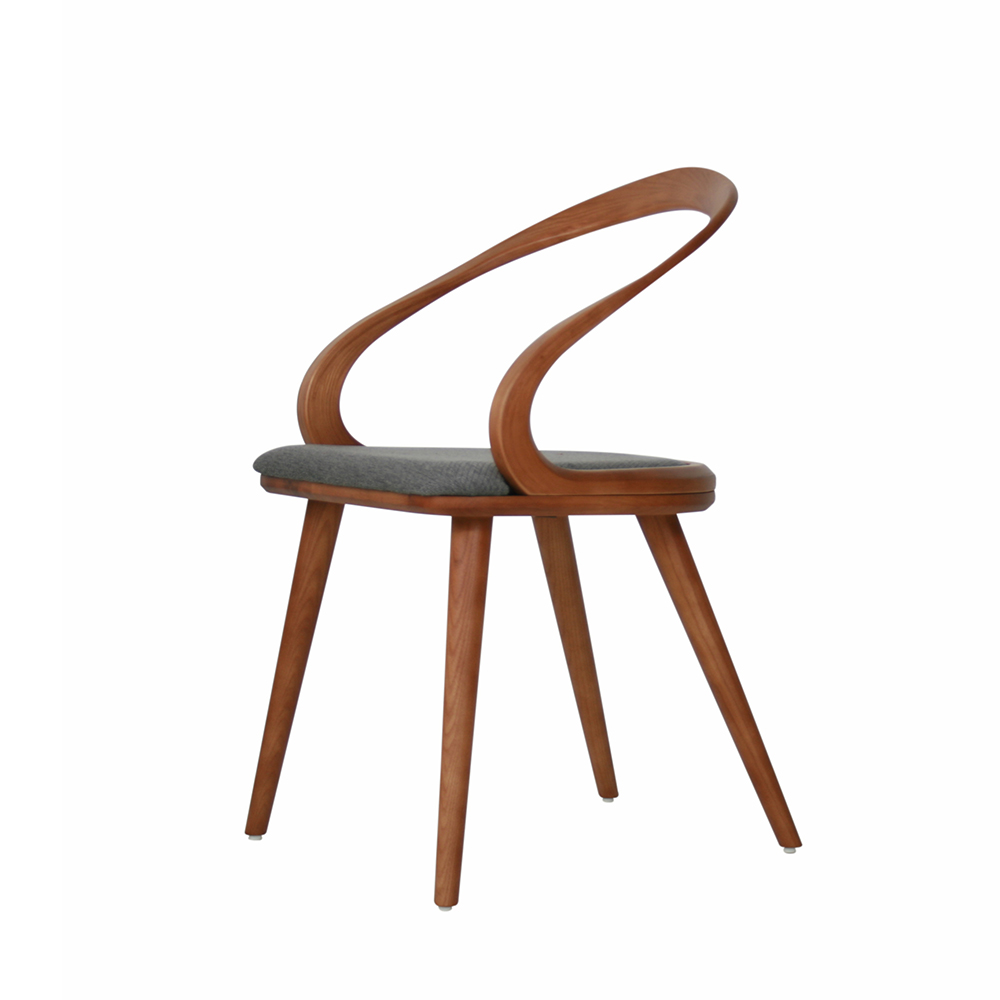 [우드/식탁용] 스탠다드 Y3-53 원목 패브릭 체어 -Walnut+Darkgray