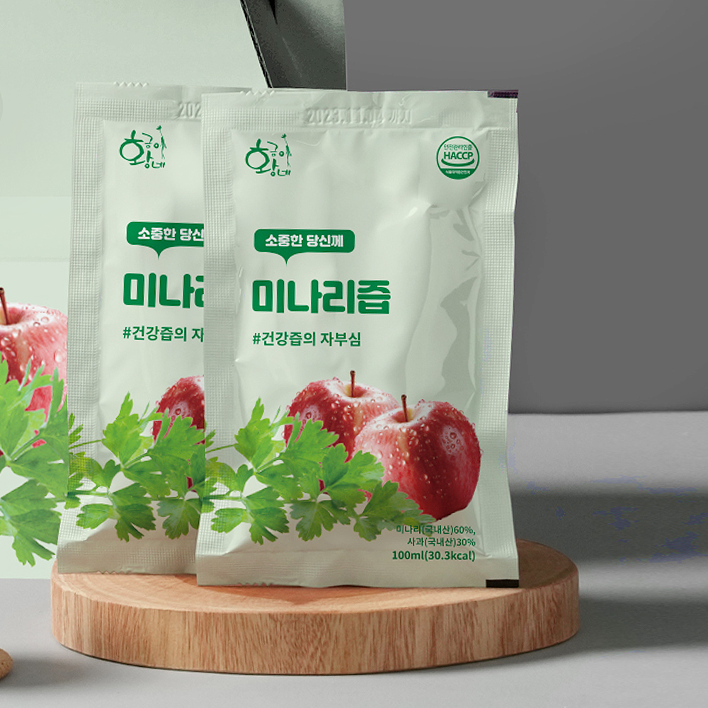 착즙 돌 미나리즙 100ml 30포 진액 엑기스 - 메인 이미지