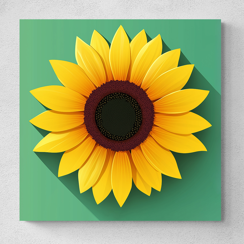 황금빛 해바라기 80x80cm 캔버스액자 - 상세 이미지 5