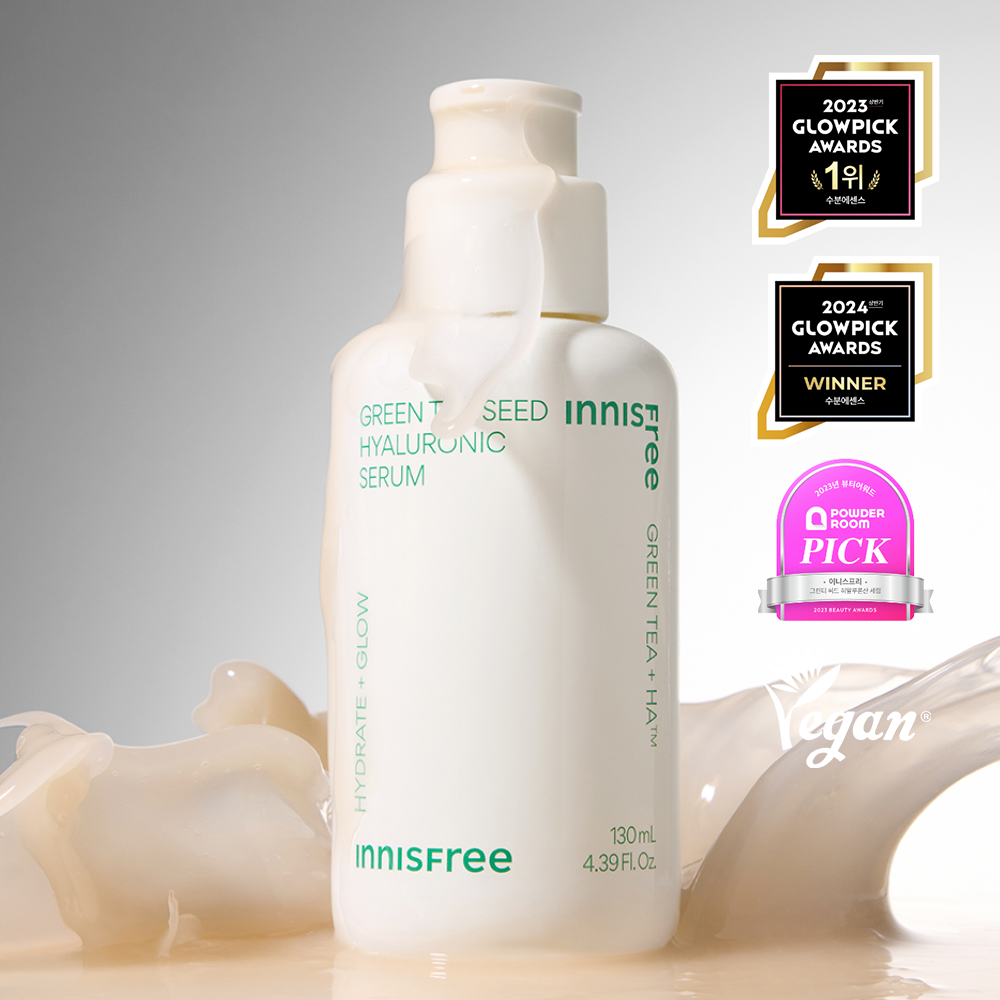 이니스프리 그린티 씨드 히알루론산 수분세럼 / 진정 보습 속건조 화잘먹 130ml, 1개 이미지 4