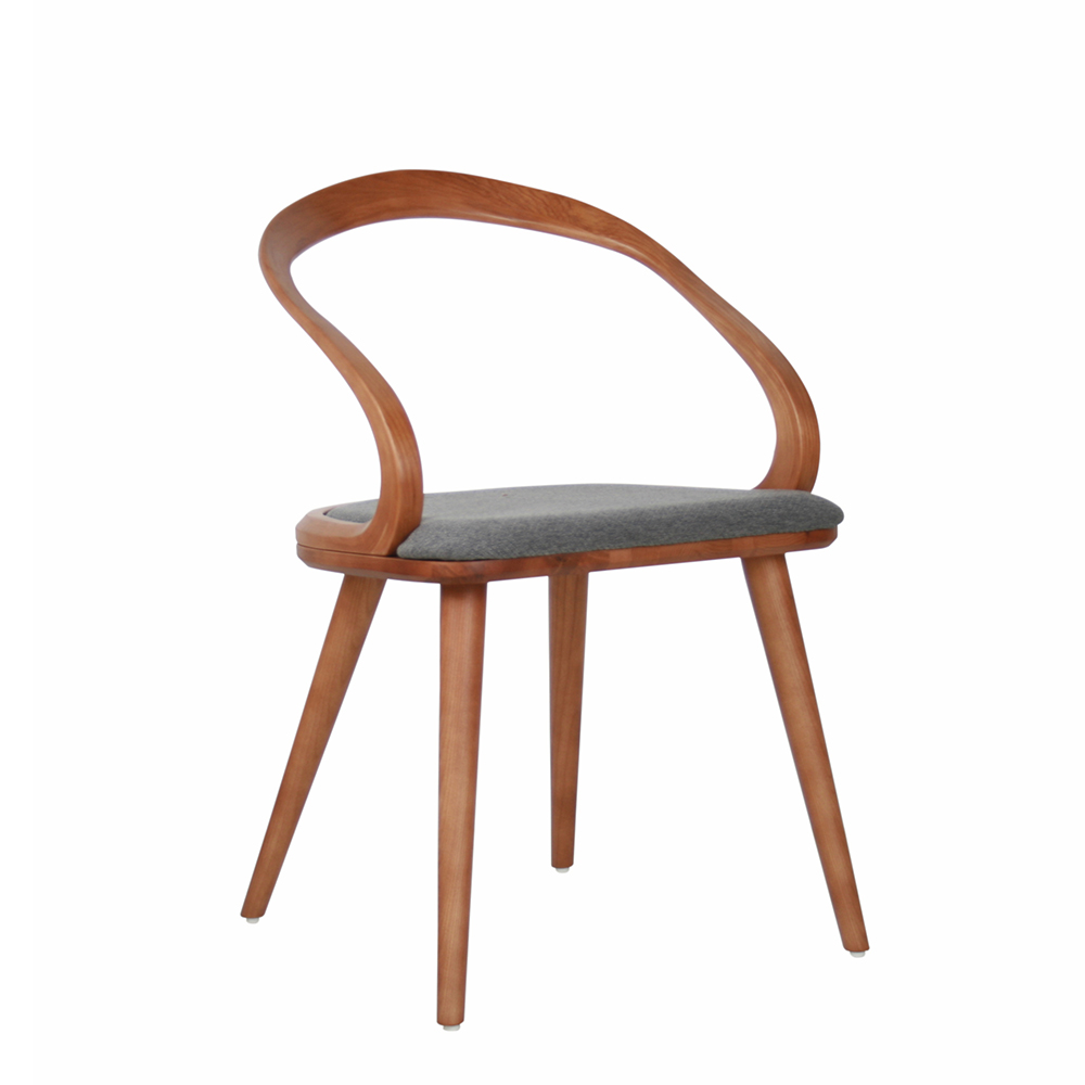 [우드/식탁용] 스탠다드 Y3-53 원목 패브릭 체어 -Walnut+Darkgray