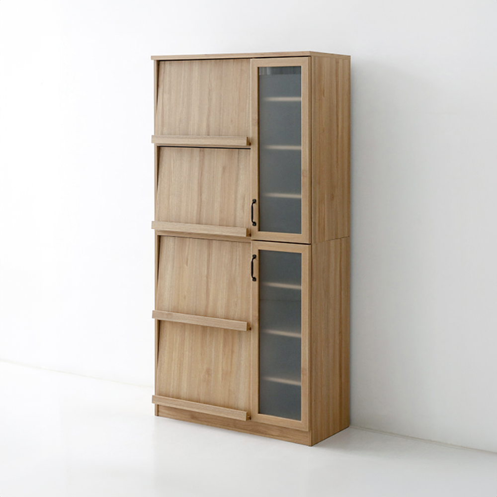 레탄토 높은 주방수납장 LUM18090F 900x430x1805mm, 4단, 캄포어베니어 7140.8845 - 상세 이미지 2
