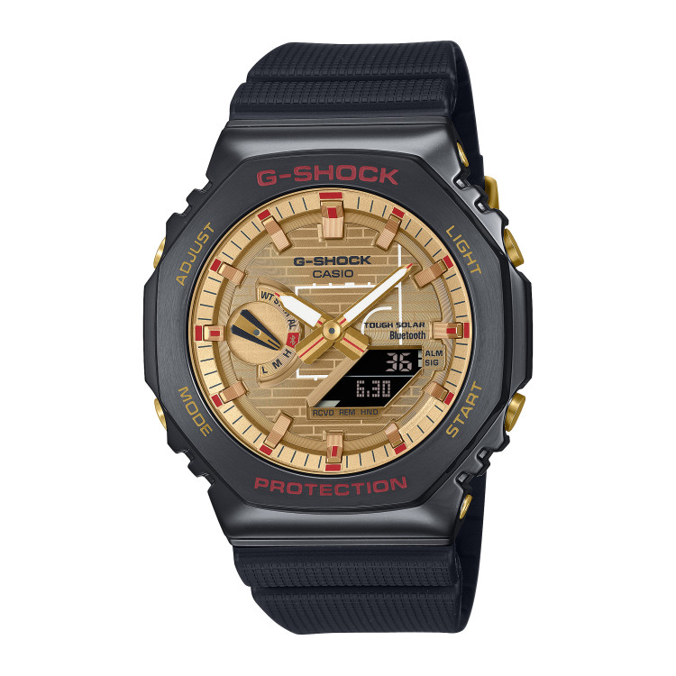 카시오 CASIO 지샥 메탈 블랙 골드 GBM-2100RH-1AJR 남자 캐주얼 손목 시계 - 메인 이미지