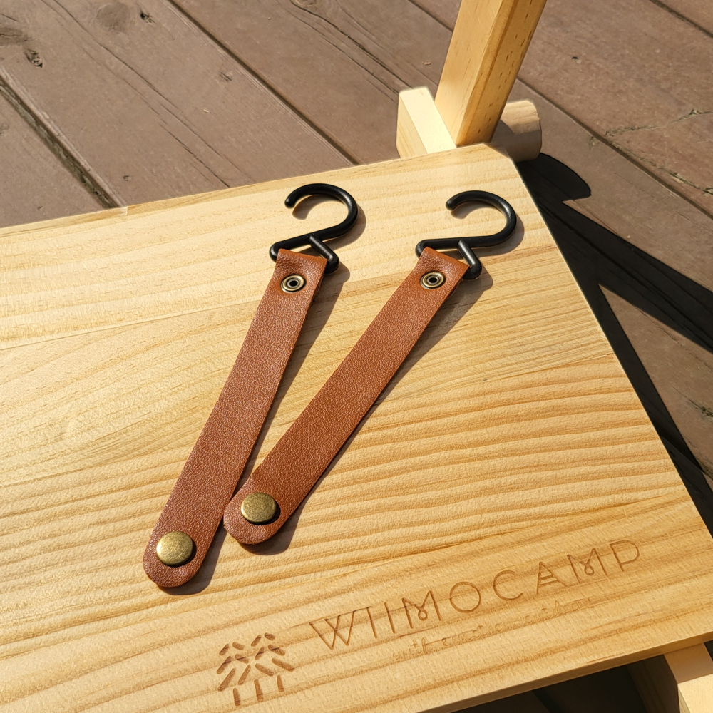 위모캠 인디언 행어 캠핑 2단 선반 우드 수납 쉘프 거치대 랜턴 휴지 키친타올 걸이