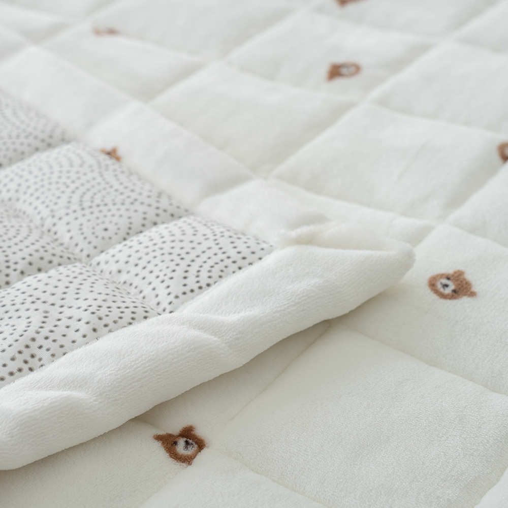 극세사패드 3mm 어린이 두툼한 겨울 SS Q 논슬립 침대패드