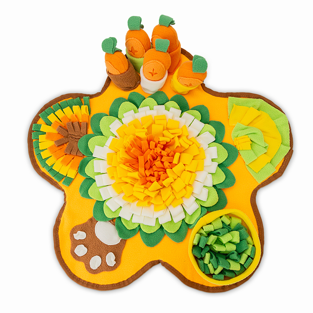 레토 강아지 노즈워크 대형 담요 당근밭 장난감 포함 80x60