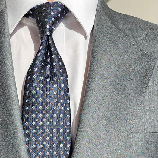 제임스핏 결혼식 면접 정장 어디서나 잘 어울리는 플라워넥타이 네이비