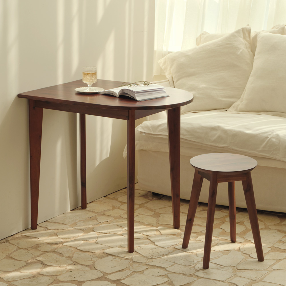 이노센트 시네마 원목 반원 식탁 테이블 800