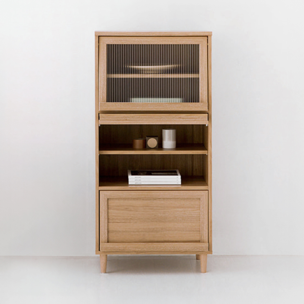 레탄토 3문 수납장 PWM12560F 600x450x1250mm, 3단, 캄포어베니어 2555.3283 - 상세 이미지 2
