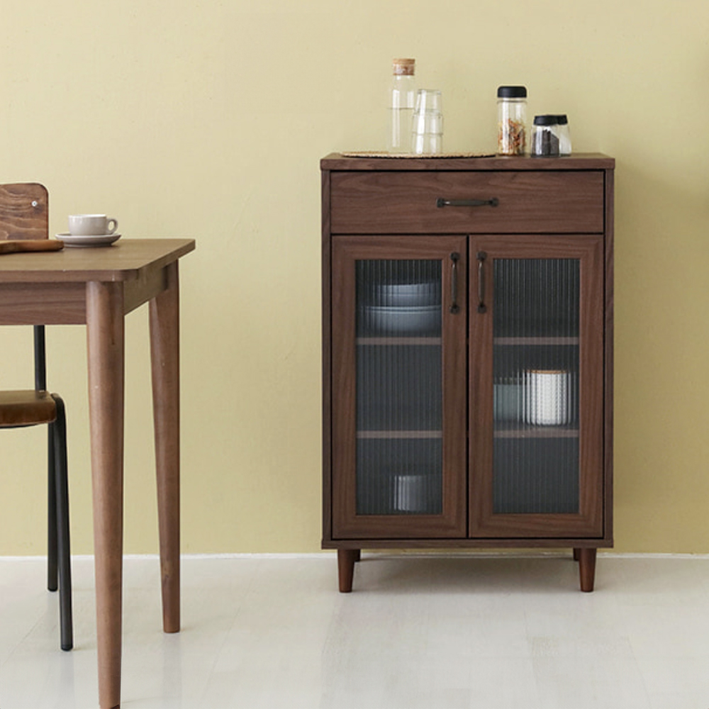 레탄토 서랍문 수납장 CHM9060 600x400x900mm, 2단, 브라운월넛베니어 1470.8630 - 상세 이미지 5