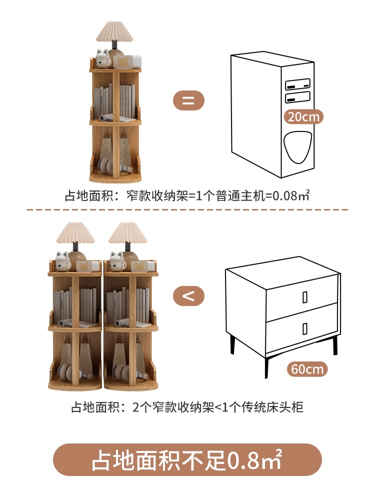 반달라운드선반 틈새 테이블 다용도 수납 반원 반타원 선반장 반원테이블 거실 - 상세 이미지 3