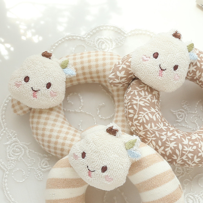 오가닉 아기 뱀 샤샤 딸랑이 애착 인형 만들기 임산부 태교바느질 아기용품 DIY - 상세 이미지 5