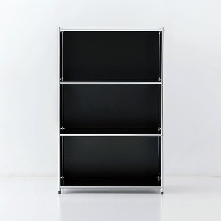 심플리 수납장 BC120 770x400x1200mm, 3단, 블랙 0576.0799 - 메인 이미지