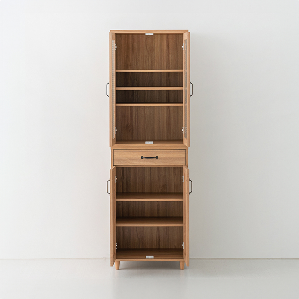레탄토 높은5문 수납장 SHM18058DR 580x415x1795mm, 3단, 캄포어베니어 6999.1282 - 상세 이미지 3