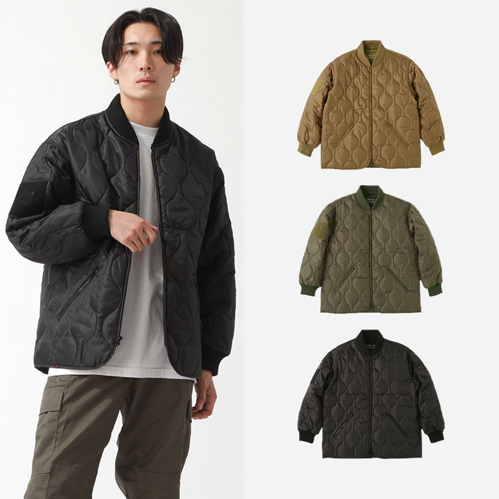 로스코 밀리터리 깔깔이 경량패딩 퀼팅 자켓 점퍼