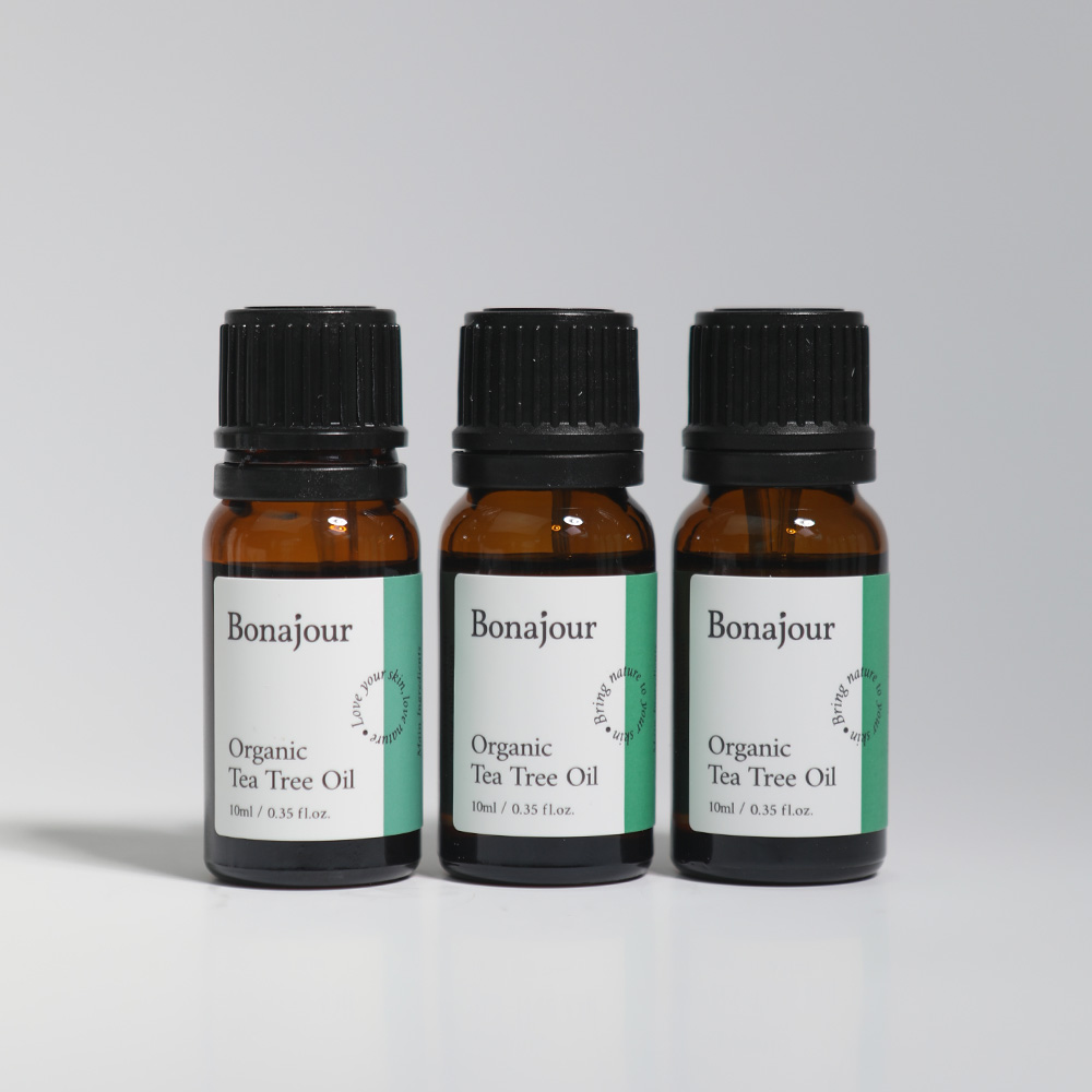 보나쥬르 비건 유기농 티트리 오일 10ml, 3개 - 상품 이미지