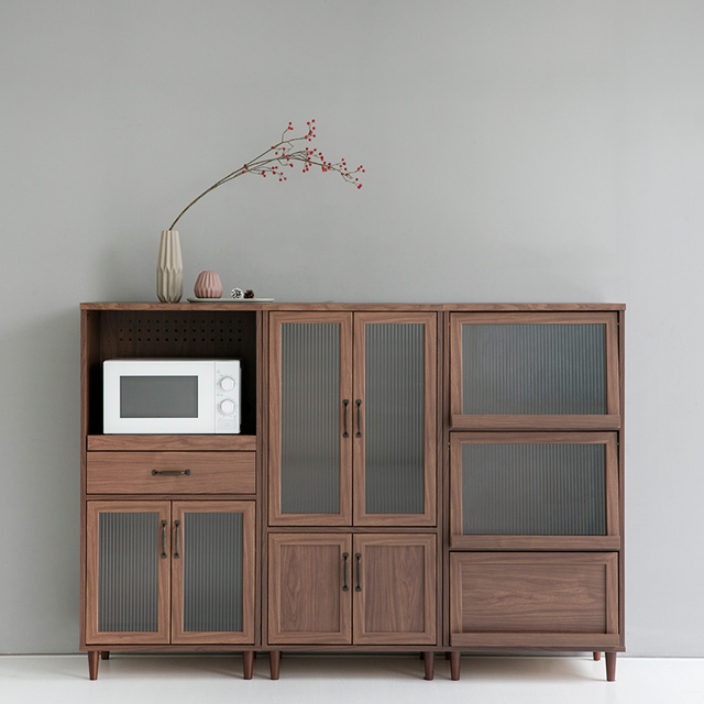 레탄토 3문 수납장 PWM12560F 600x450x1250mm, 3단, 미들브라운 5379.2003 - 상세 이미지 4