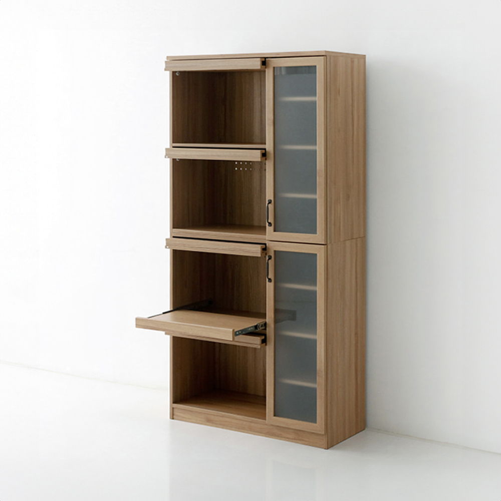 레탄토 높은 주방수납장 LUM18090F 900x430x1805mm, 4단, 캄포어베니어 7140.8845 - 상세 이미지 4
