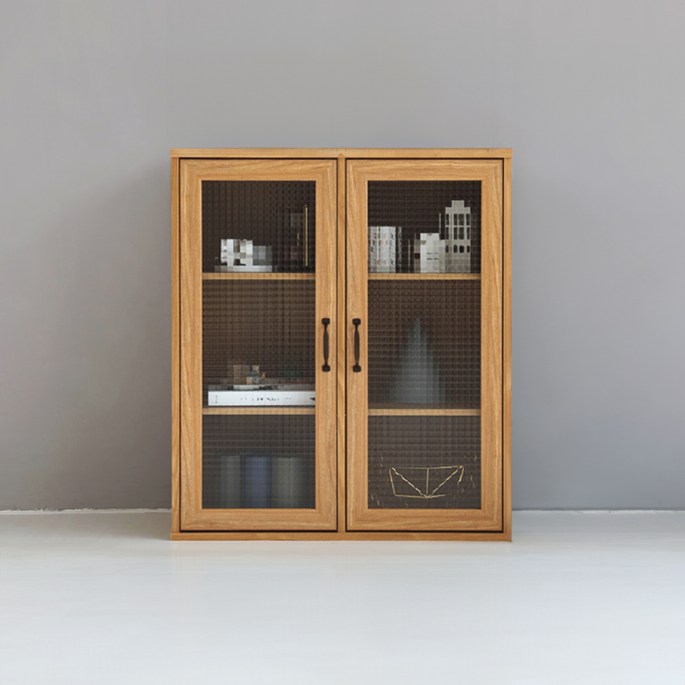 미란스 가로 2문 수납장 NFM9280G 800x400x920mm, 3단, 캄포어베니어 4224.3976 - 상세 이미지 4