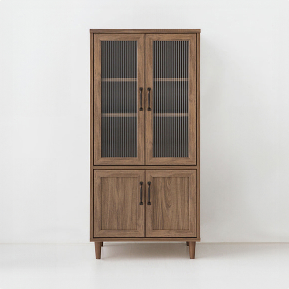 레탄토 4문 수납장 PWM12560G 600x450x1250mm, 2단, 미들브라운 5336.6919 - 메인 이미지