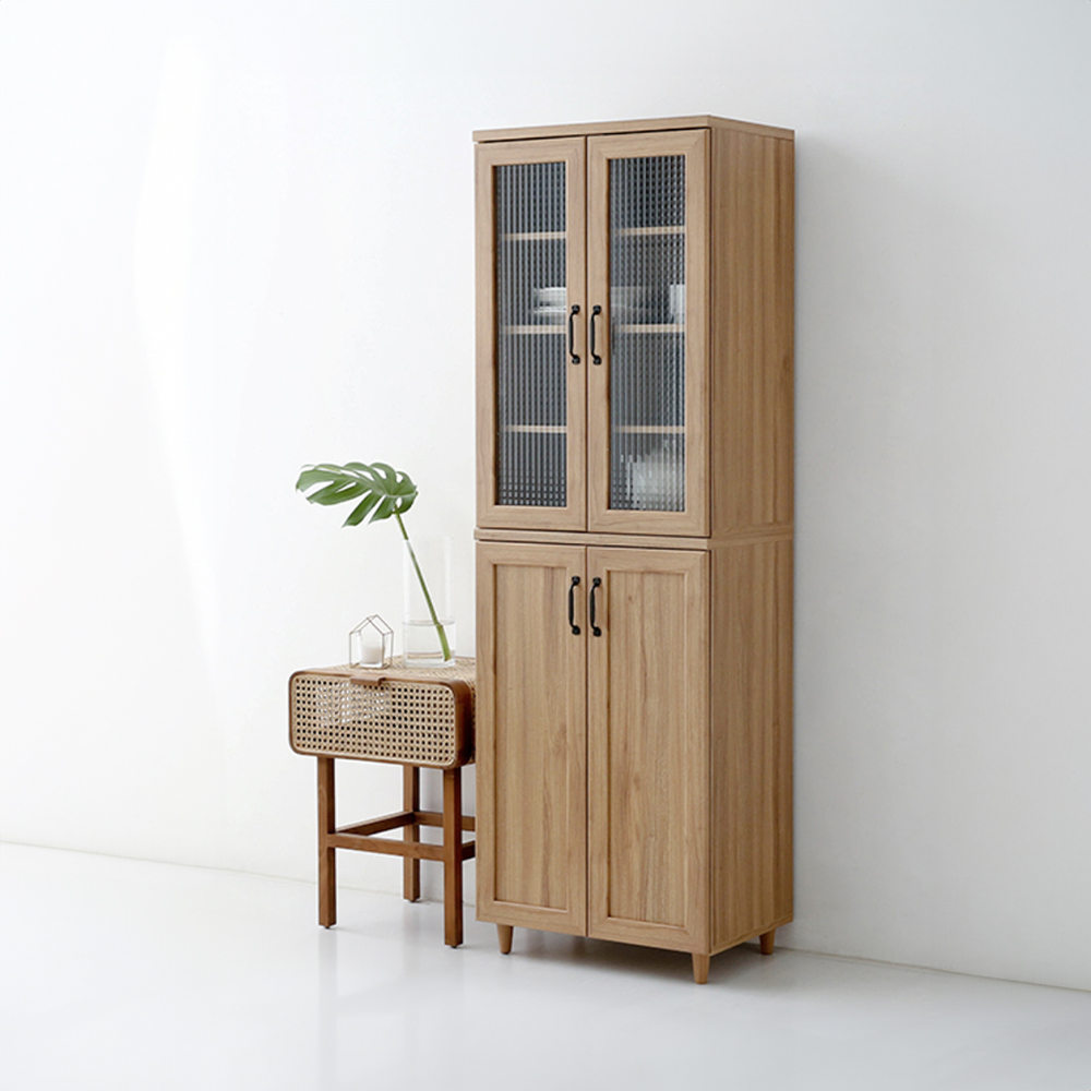 레탄토 높은4문 수납장 SHM18058 580x395x1800mm, 2단, 캄포어베니어 7525.6327 - 상세 이미지 2