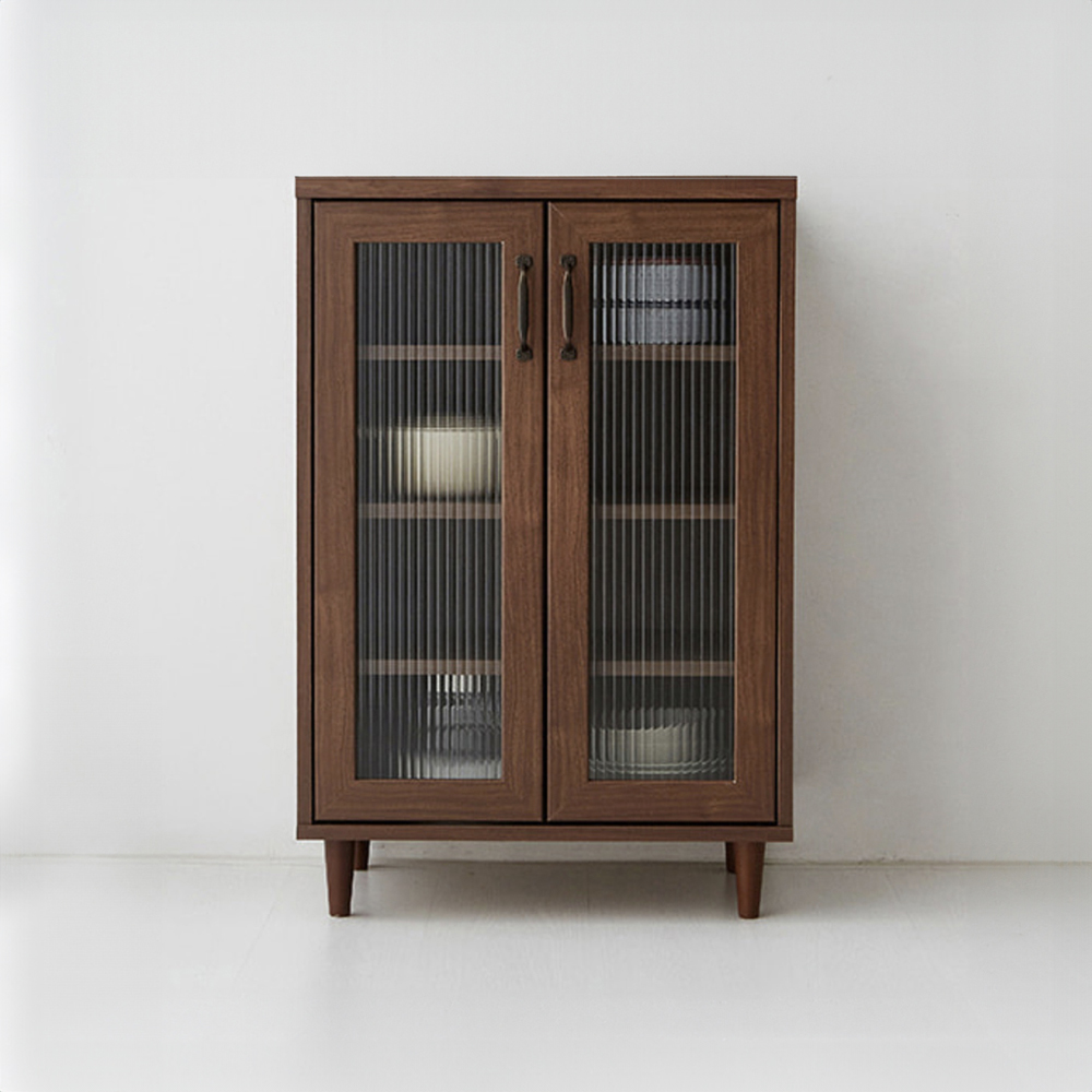 레탄토 2문 수납장 VRM9060G 600x400x900mm, 1단, 브라운월넛베니어 9757.4633