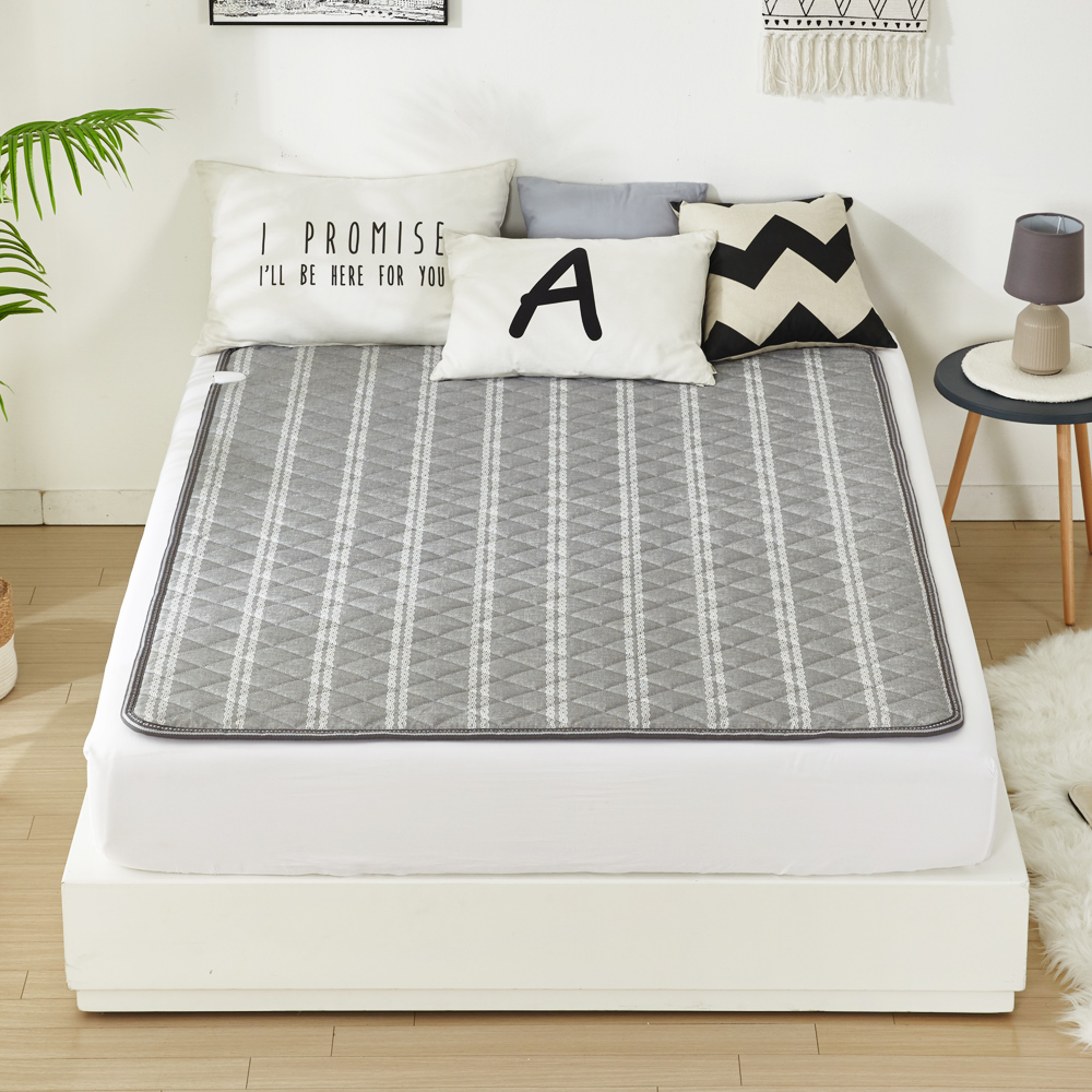 한일 1인용 전기장판 원적외선 탄소매트 그레이 초미니싱글