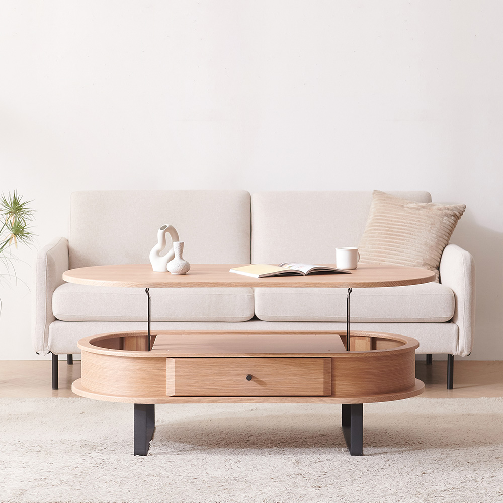 동서가구 이즈하임 1200 거실 소파 리프트 서랍 테이블 DF925698