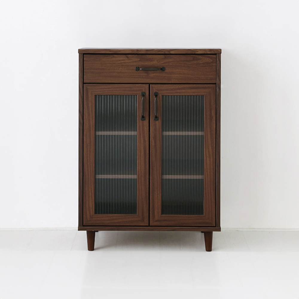 레탄토 서랍문 수납장 CHM9060 600x400x900mm, 2단, 브라운월넛베니어 1470.8630 - 상품 이미지