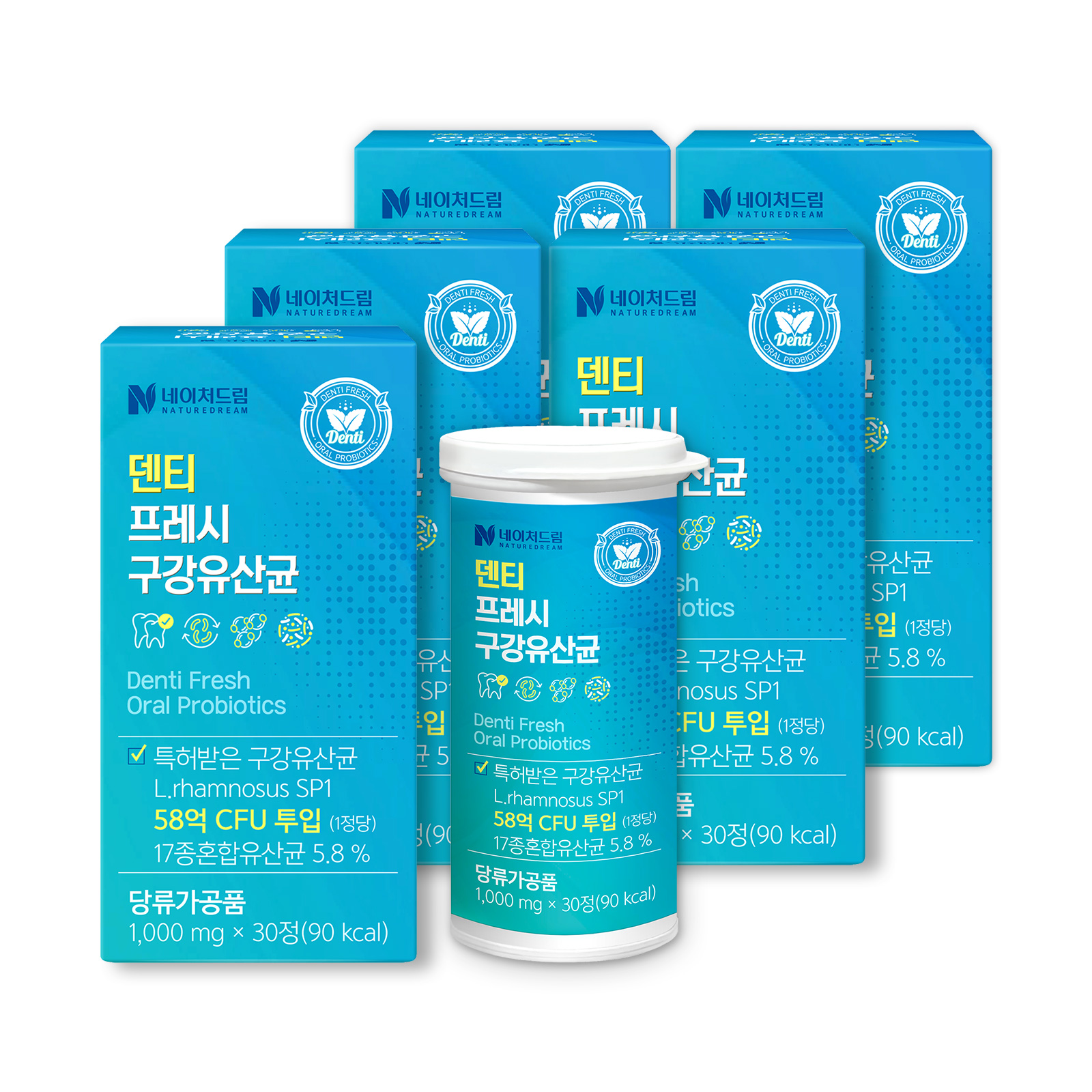 [소비기한:26.09.02] 네이처드림 덴티 프레시 구강유산균 잇몸유산균 30정, 3개 - 상세 이미지 4