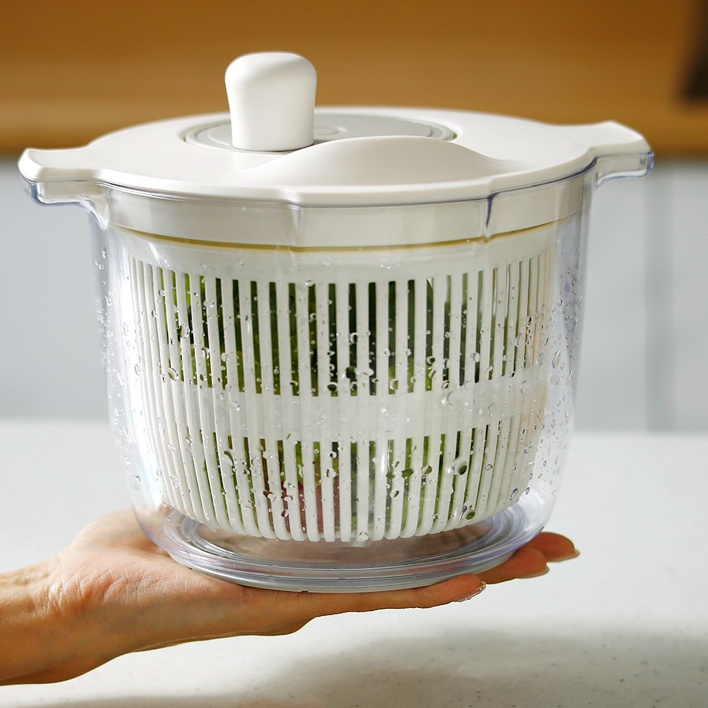 스핀 야채탈수기 수동 손잡이 스피너 물빼기 음식 채소 과일 샐러드 주방