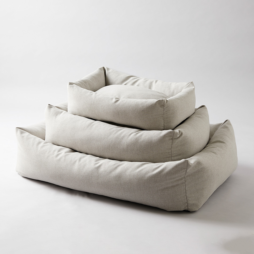 펫토 알러프리 강아지방석 고양이 애견 쿠션 범퍼형 라이트그레이, XL