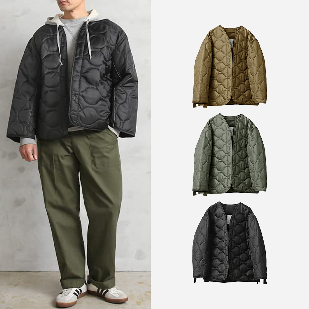 로스코 깔깔이 경량패딩 퀼팅 자켓 점퍼 밀리터리