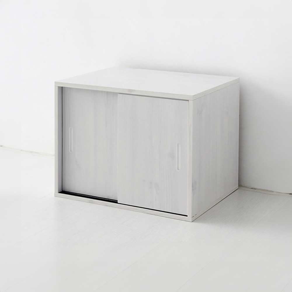 미란스 2문 수납장 5645 560x400x450mm, 2단, 화이트파인베니어 0661.8957 - 상세 이미지 3