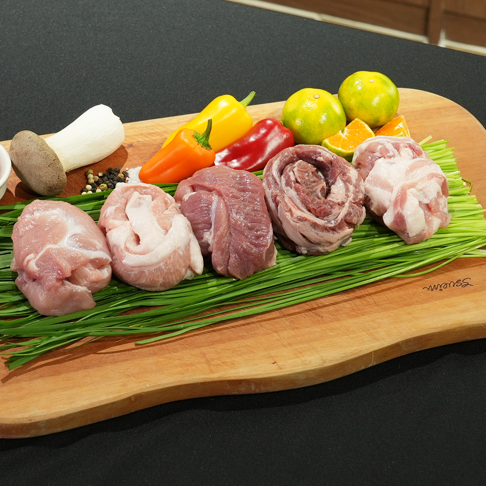 총1.5kg I냉장I 안심밥상 제주돼지 뒷고기 250g x 6팩외