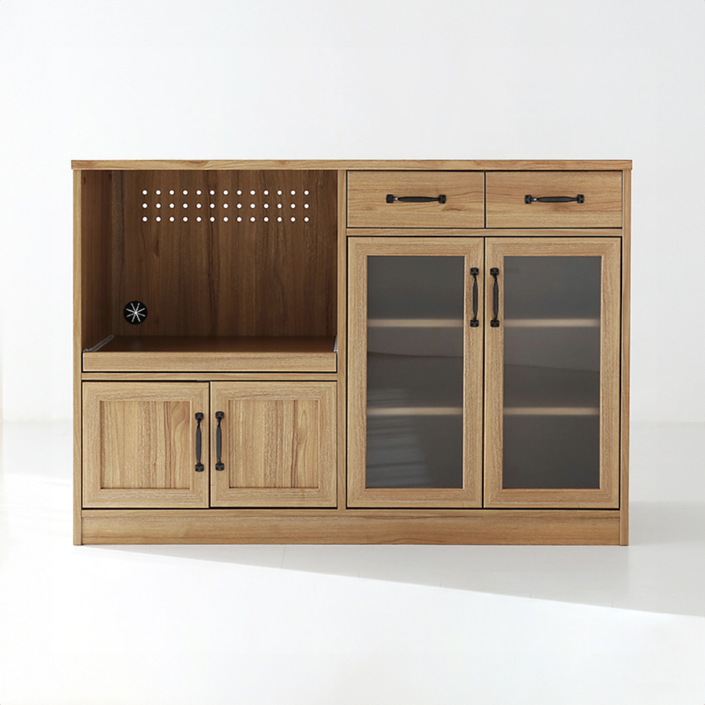 레탄토 주방수납장 FUM80120L 1180x398x820mm, 2단, 캄포어베니어 3234.1706 - 메인 이미지