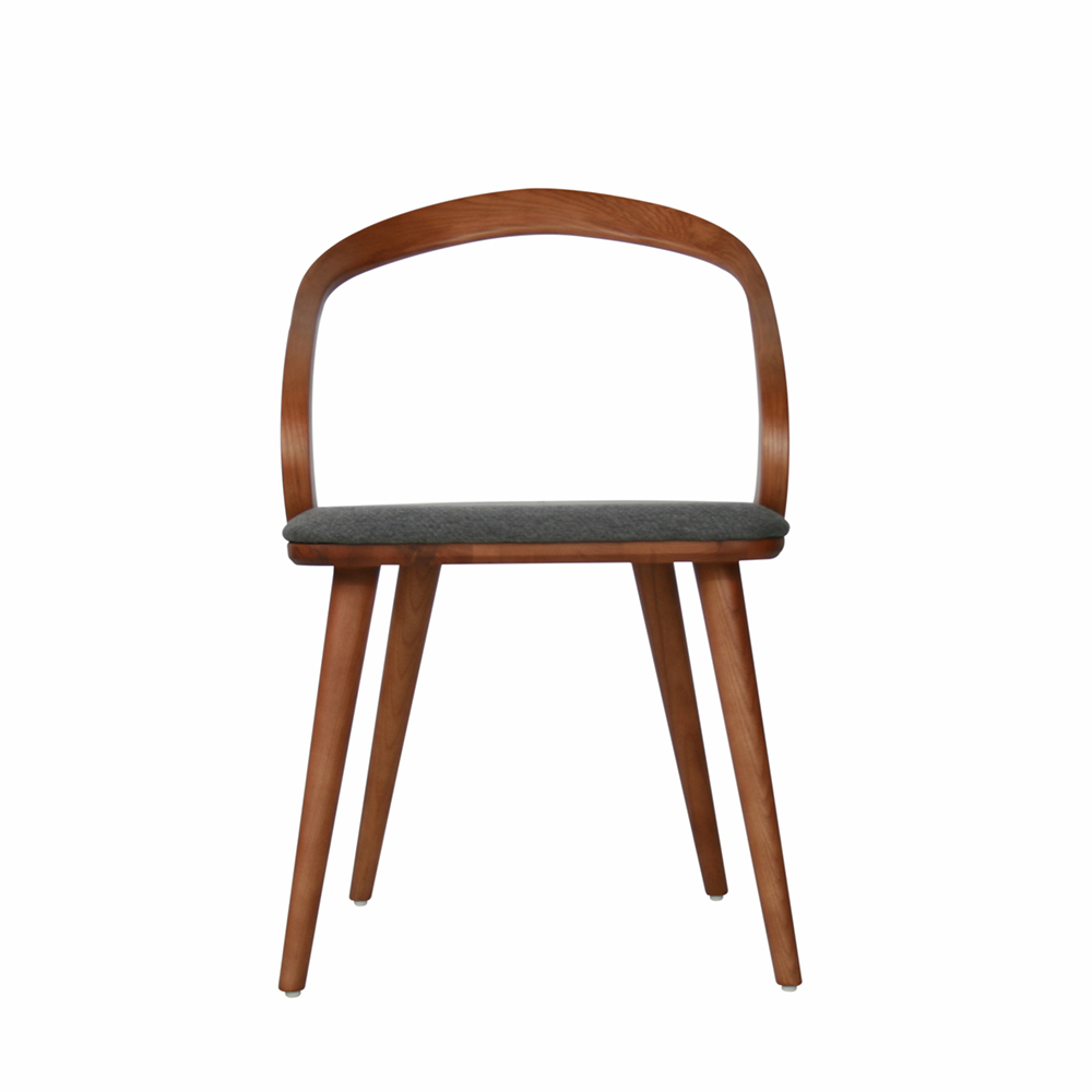 [우드/식탁용] 스탠다드 Y3-53 원목 패브릭 체어 -Walnut+Darkgray