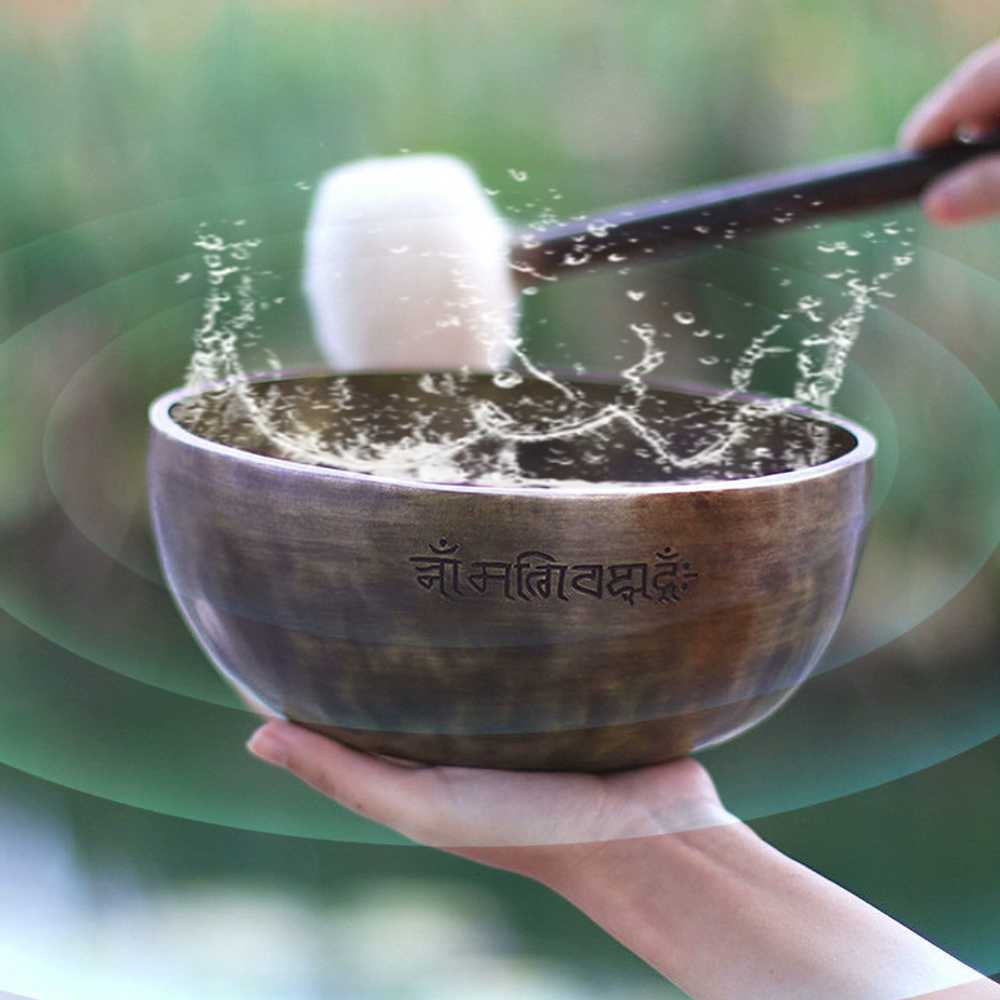 싱잉볼 사운드 테라피 릴렉스 힐링 좌종 보울 불교 직경 14-15cm - 상세 이미지 3