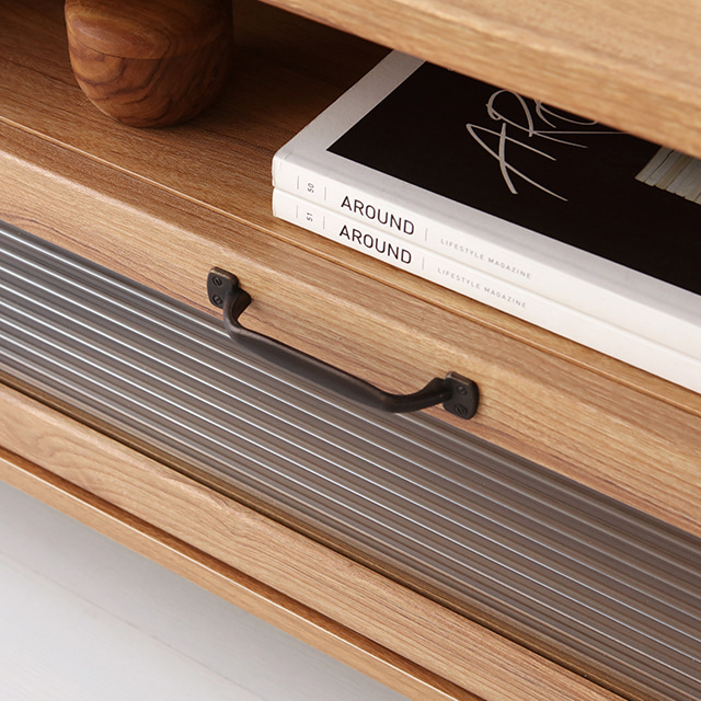 레탄토 TV거실장 46120 PWM46120L 1200x400x460mm, 미들브라운 3361.0735