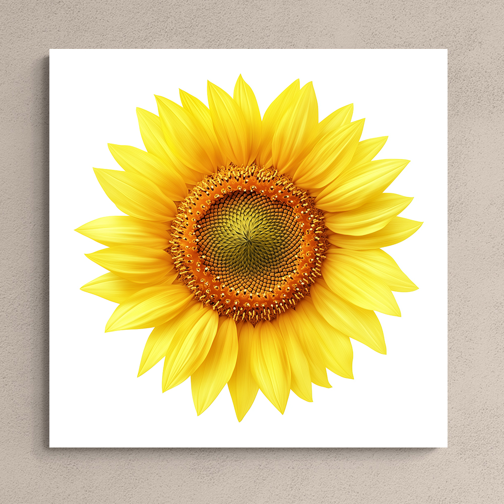 황금빛 해바라기 80x80cm 캔버스액자 - 상세 이미지 2