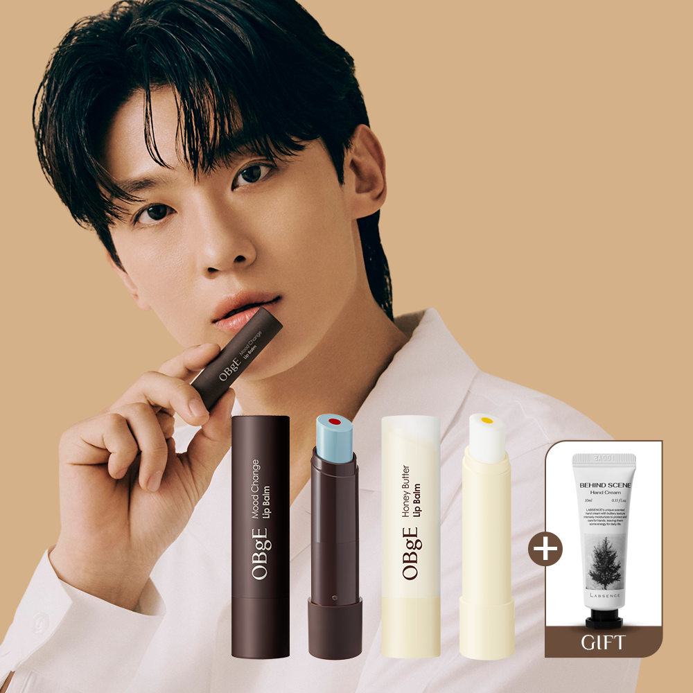 [1+1 단독구성] 오브제 무드 체인지 립밤+허니버터 립밤+랍셍스 핸드크림 10ml - 상품 이미지