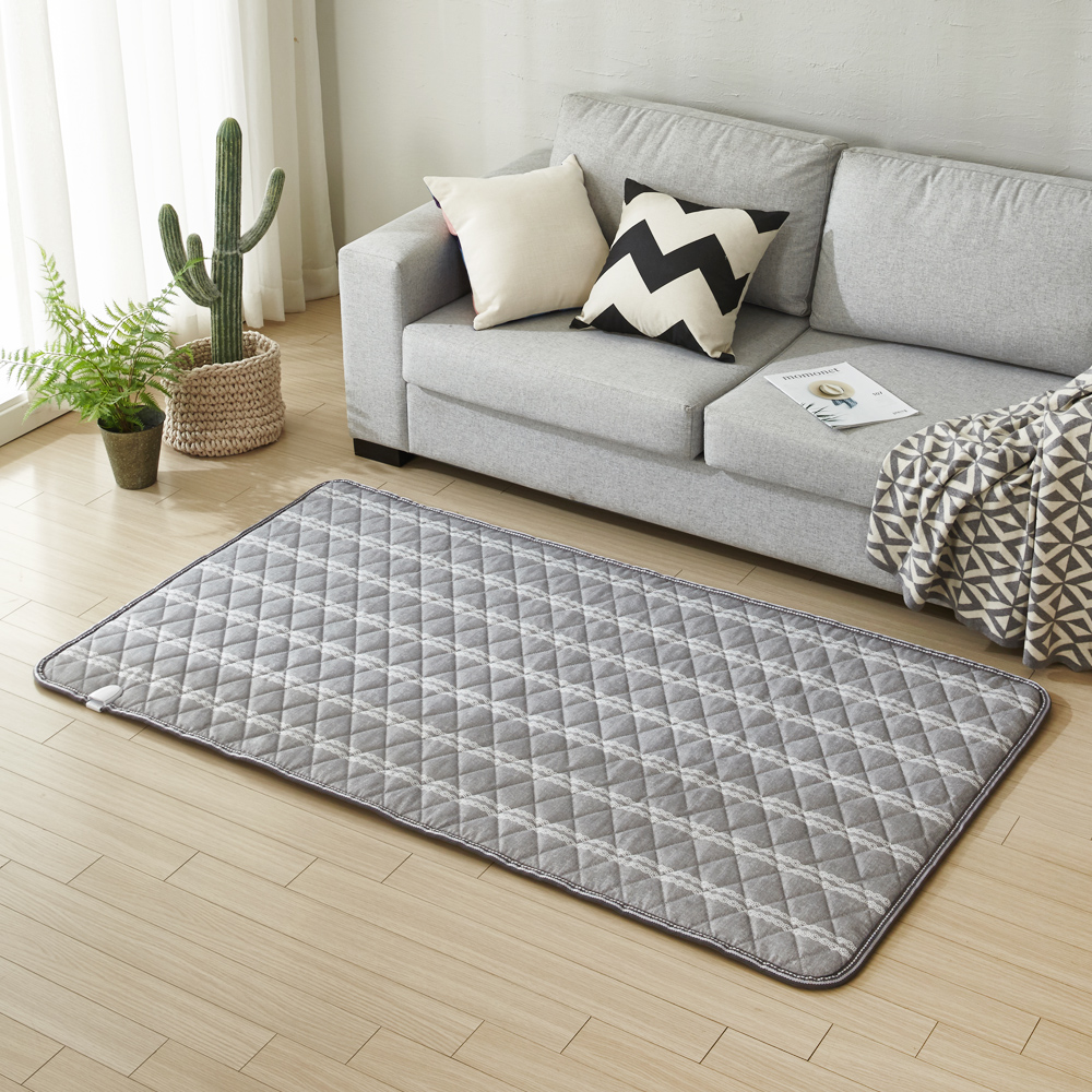 한일 1인용 전기장판 원적외선 탄소매트 그레이 초미니싱글