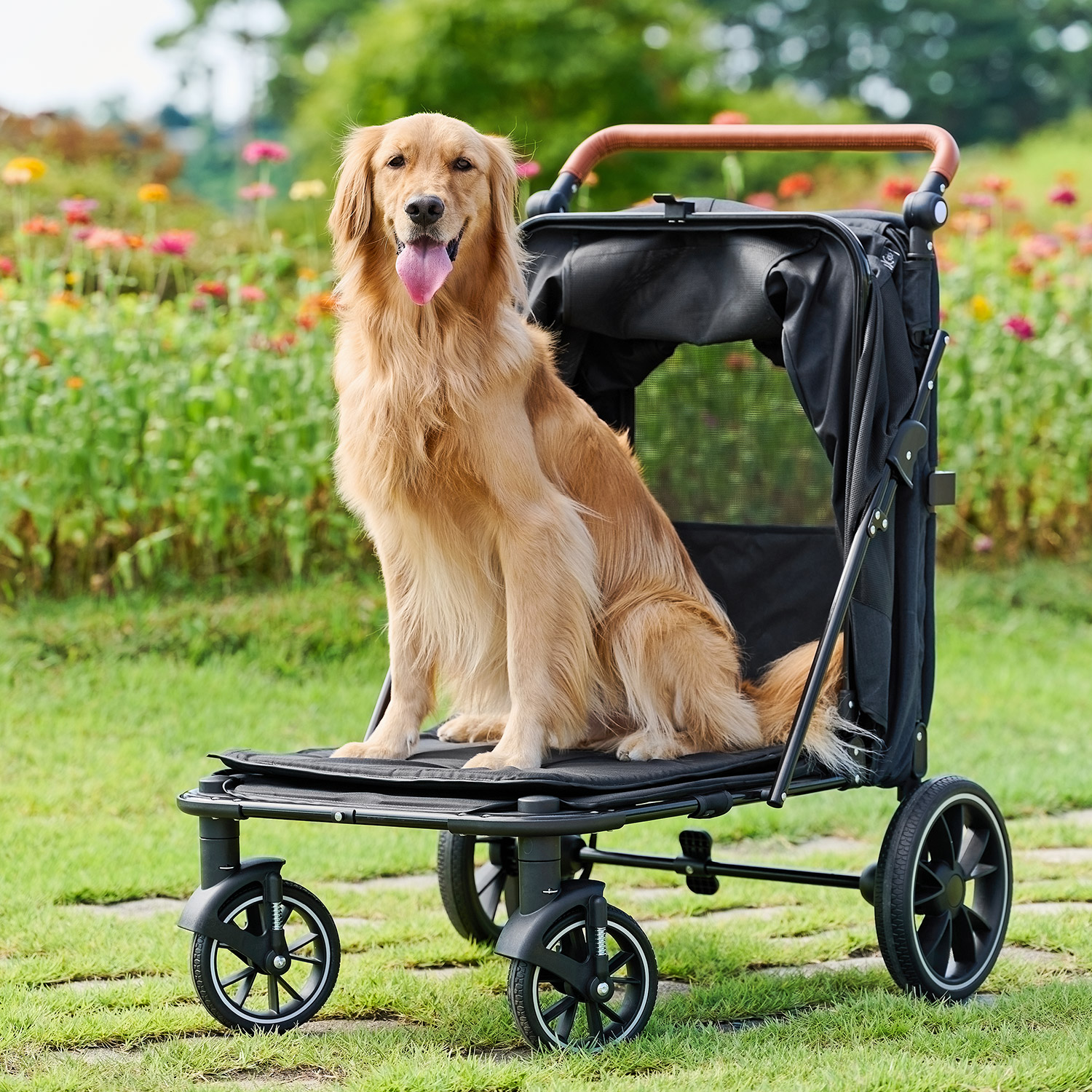 울리 이지 폴딩 중형견 대형견 강아지 유모차