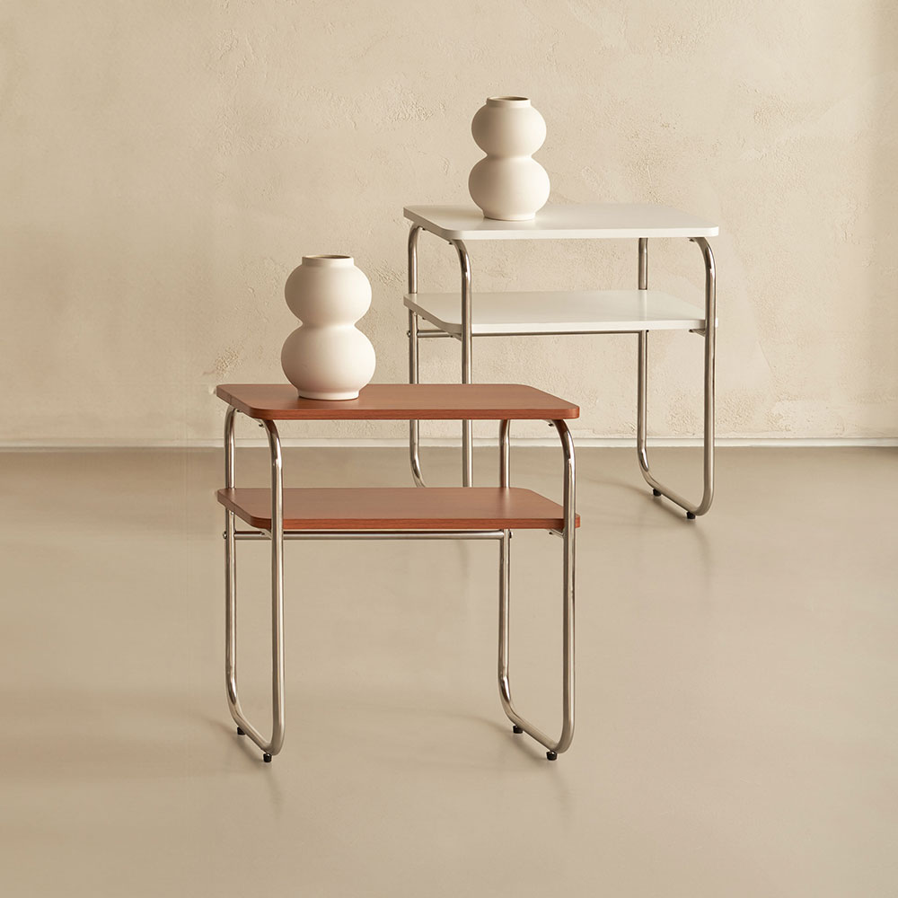 이노센트 블링 미드센츄리 수납 선반 455mm, 2단, 화이트 104646