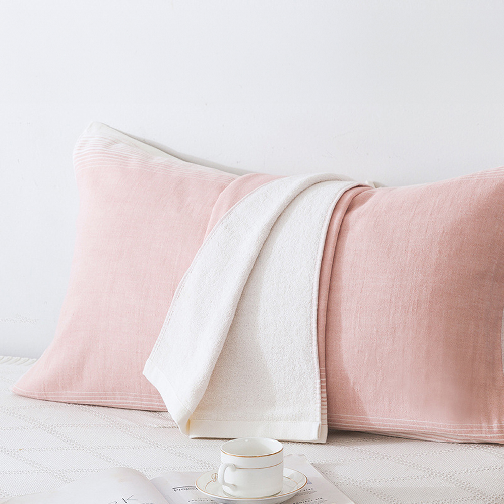 여행용 휴대용 순면 밴딩 타올 베개 커버 베개수건 덮개 5070