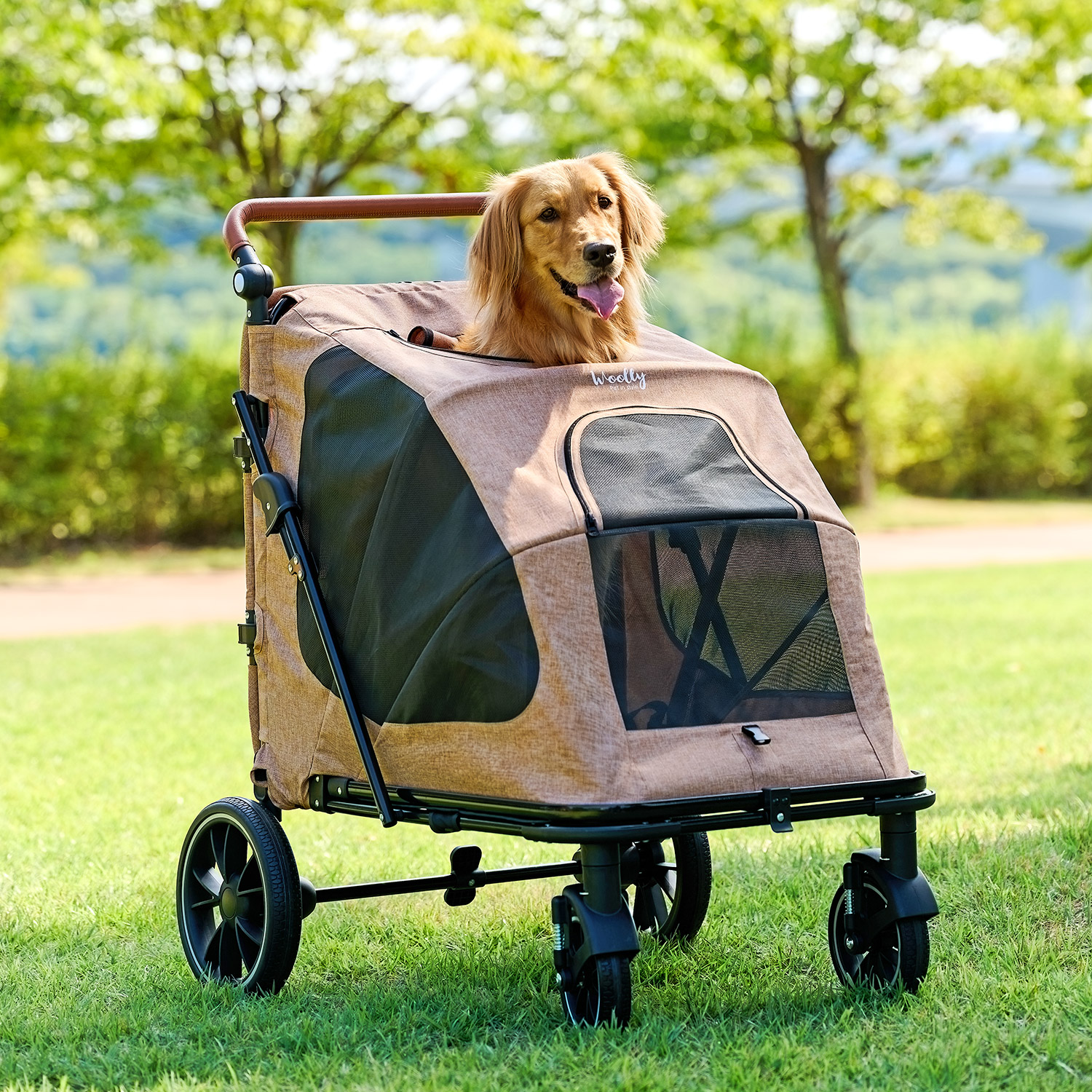 울리 이지 폴딩 중형견 대형견 강아지 유모차