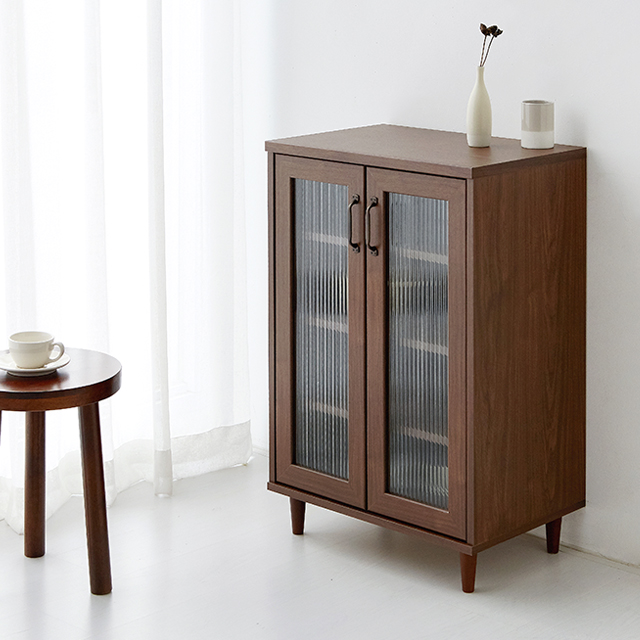 레탄토 2문 수납장 VRM9060G 600x400x900mm, 1단, 브라운월넛베니어 9757.4633 - 상세 이미지 4