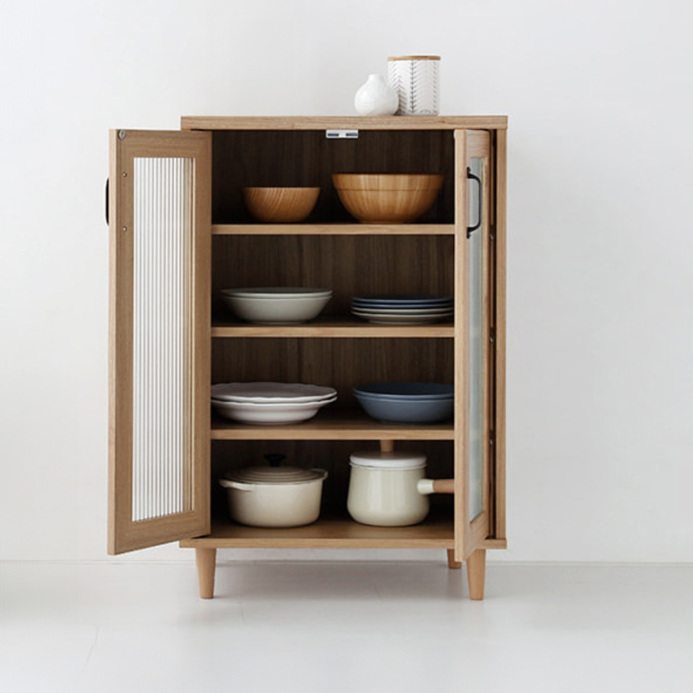 레탄토 2문 수납장 VRM9060G 600x400x900mm, 1단, 캄포어베니어 2930.5398 - 상세 이미지 3
