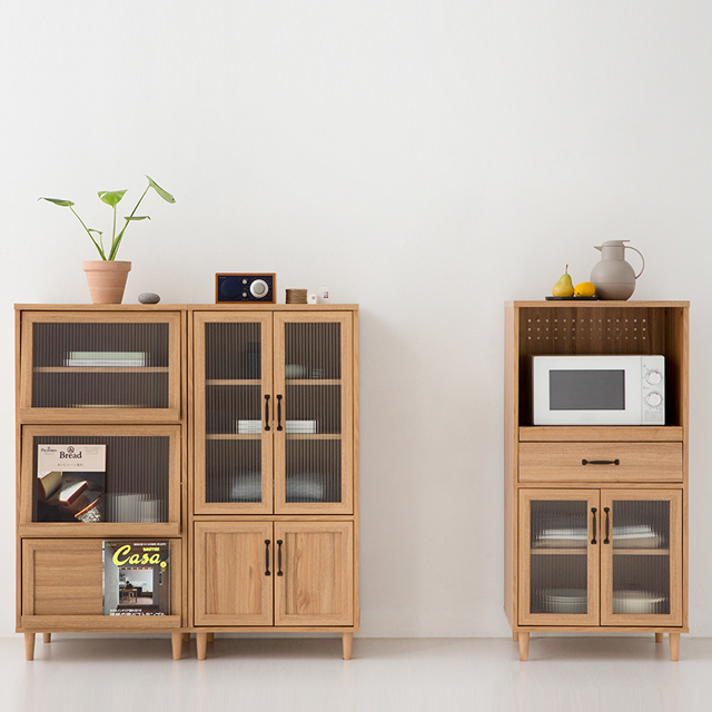 레탄토 렌지대 수납장 PWM12560L 60x45x125, 3단, 캄포어베니어 9638.1700