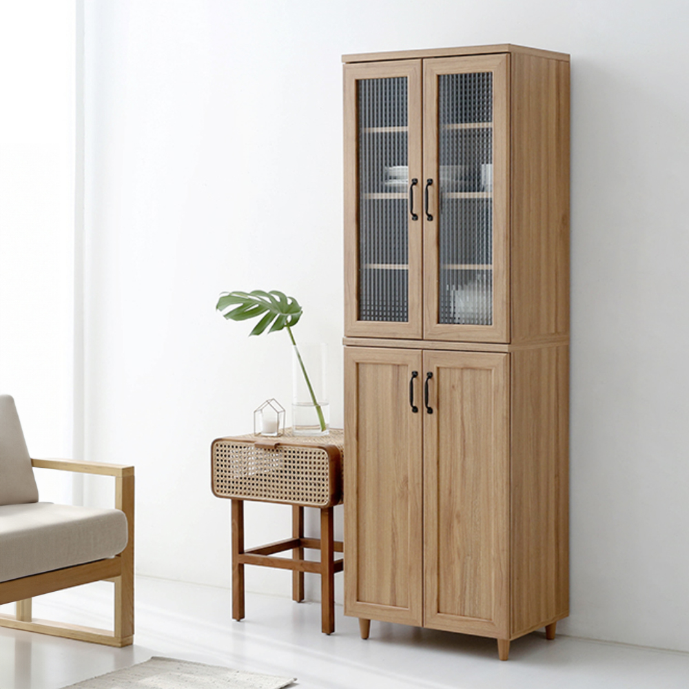 레탄토 높은4문 수납장 SHM18058 580x395x1800mm, 2단, 캄포어베니어 7525.6327 - 상세 이미지 4